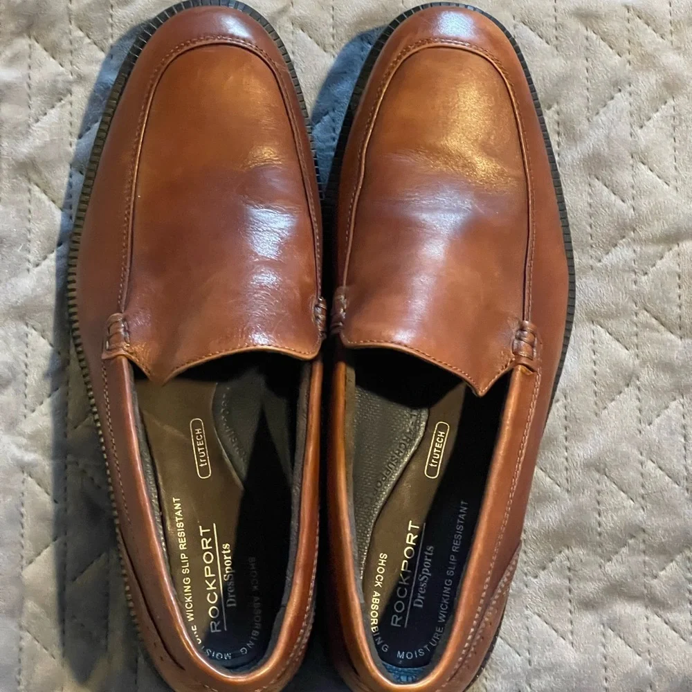 Rockport shoes men’s size 9 brown pre-owned‎ condition